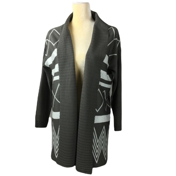 Ya Los Angeles Tribal Kimono Open Long Cardigan - Picture 1 of 8
